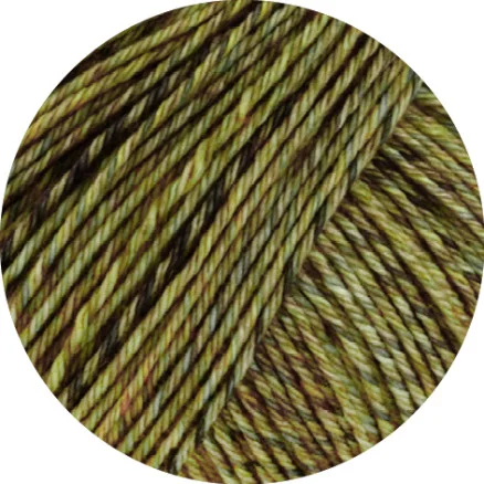 Lana Grossa Vintage Socks Garn 1002 May/Apple/Dark Green Melange Extra rabatt