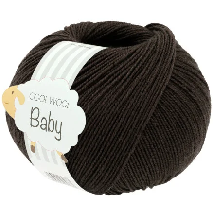 Utförsäljning Lana Grossa Cool Wool baby garn 339 Grafitgrå
