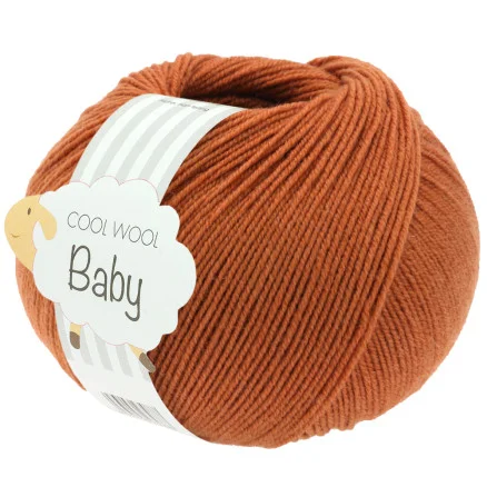Sänkt pris Lana Grossa Cool Wool baby garn 337 Copper