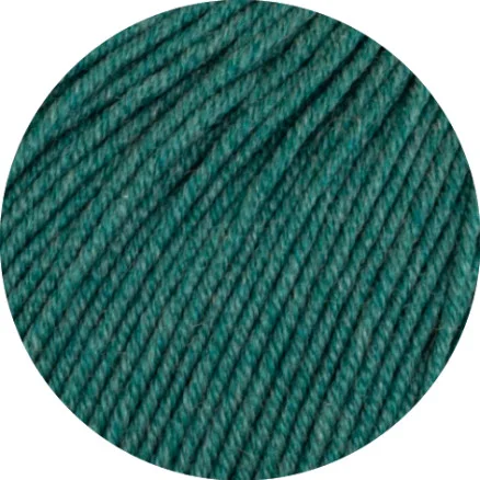 Lana Grossa Cool Wool Melangé Garn 425 Mörkgrå Snabb frakt
