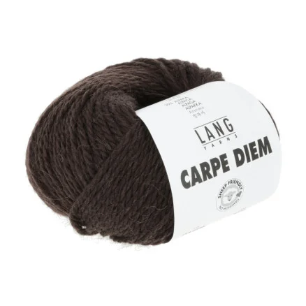 Populärt val Lang Yarns Carpe Diem Garn 168 Choklad