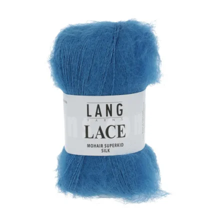 Billig Lang Yarns Garn Lace 06 Blå