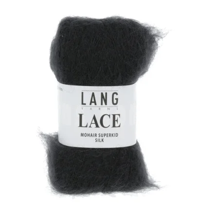 Lang Yarns Garn Lace 04 Svart Sänkt pris