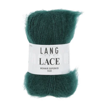 Lang Yarns Garn Lace 18 Mörk Grön Nyhet