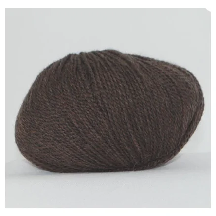 Hjertegarn Highland Fine Wool Garn 295 Mörkbrun Begränsat antal