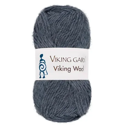 Viking Garn Wool Denim Blå 527 Sänkt pris