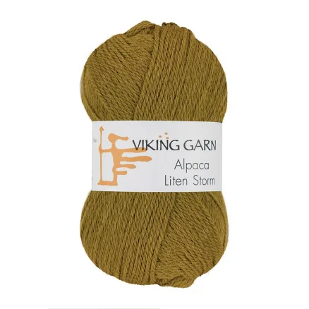 Sänkt pris Viking Garn Alpaca Liten Storm 735 Gul Grön