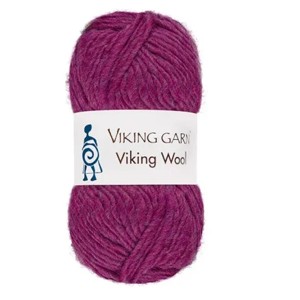 Trygg betalning Viking Garn Wool Mörkrosa 566