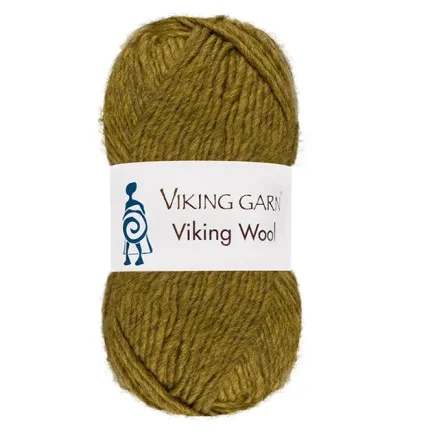 Viking Garn Wool Gul Grön 544 Endast idag