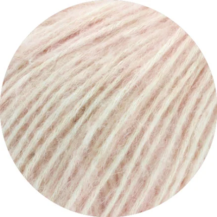 Säker betalning Lana Grossa Natural Alpaca Pelo Garn 011 Ljusrosa Melerat