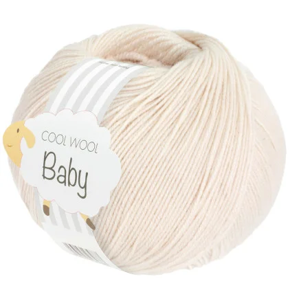 Lana Grossa Cool Wool Baby Garn 323 Äggskal Lågt pris