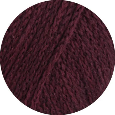 Snabb leverans Lana Grossa Cool Merino Garn 028 Brunröd