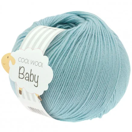 Fri frakt Lana Grossa Cool Wool Baby Garn 261 Mint