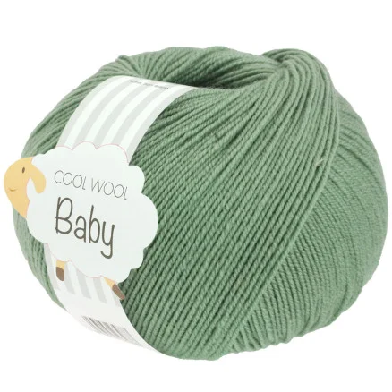Lana Grossa Cool Wool Baby Garn 297 Resedagrön Rea