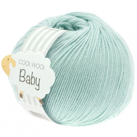 Lana Grossa Cool Wool Baby Garn 257 Ljus Turkos Premium