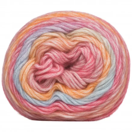 Rea Infinity Hearts Anemone Garn 05 Mörkrosa/Orange/Blå