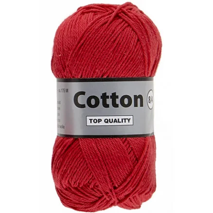 Rabatter Lammy Cotton 8/4 Garn 43 Mörkröd