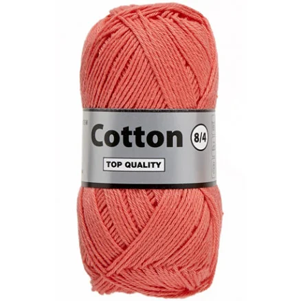 Expressleverans Lammy Cotton 8/4 Garn 720 Korall