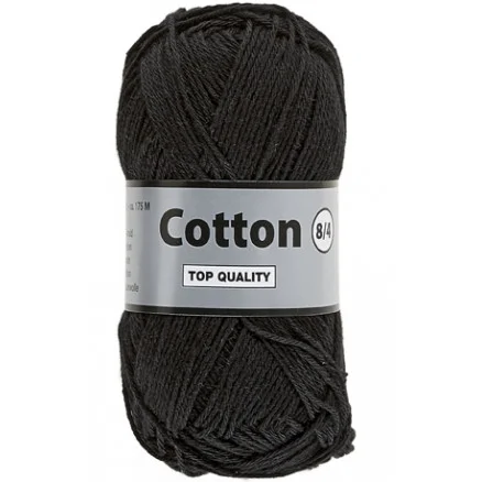 Kampanj Lammy Cotton 8/4 Garn 1 Svart