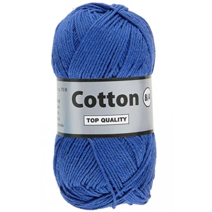 Nyhet Lammy Cotton 8/4 Garn 39 Kungsblå