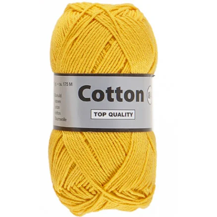 Lammy Cotton 8/4 Garn 372 Gul I lager