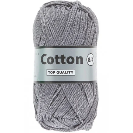 Lammy Cotton 8/4 Garn 4 Stengrå Snabb leverans