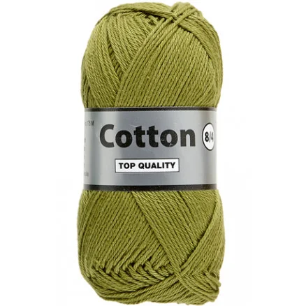 Nyhet Lammy Cotton 8/4 Garn 380 Armégrön
