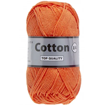 Lammy Cotton 8/4 Garn 28 Orange Kundfavorit