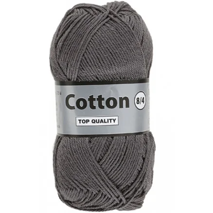 Sista chansen Lammy Cotton 8/4 Garn 2 Mörkgrå