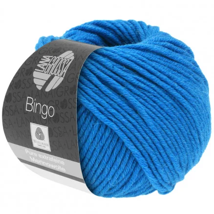 Lana Grossa Bingo Garn 738 Blå Köp online