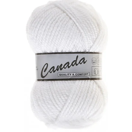 Lammy Canada Garn Unicolor 005 Vit Fynd