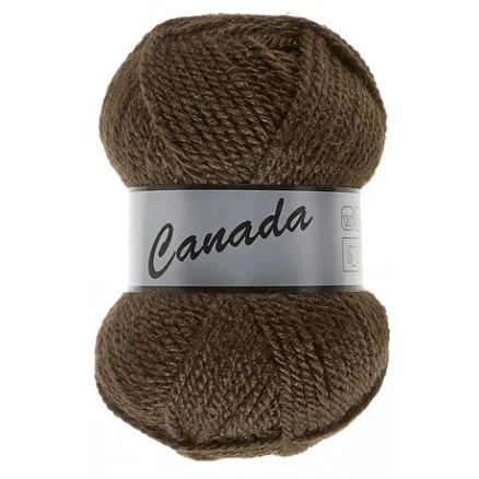 Lammy Canada Garn Unicolor 049 Mörkbrun Extra rabatt