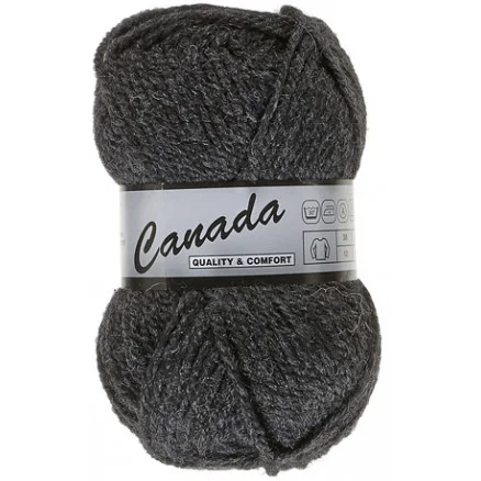 Sista chansen Lammy Canada Garn Unicolor 002 Koksgrå