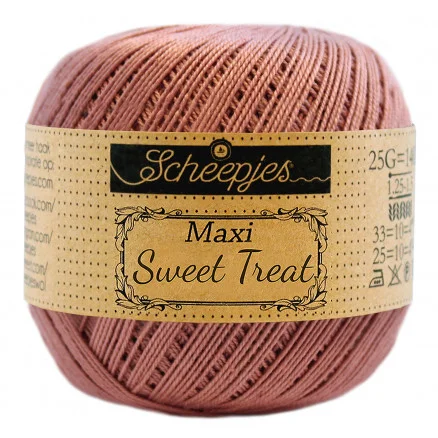 Scheepjes Maxi Sweet Treat Garn Unicolor 776 Antique Rose Erbjudande