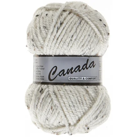 Lammy Canada Garn Mix 405 Vit/Svart Kampanjpris