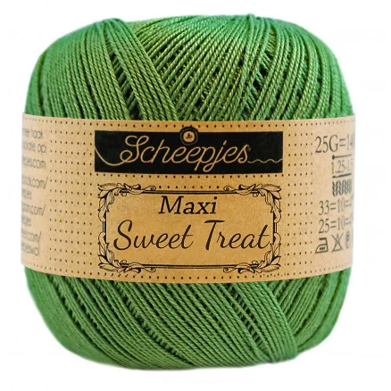 Lågt pris Scheepjes Maxi Sweet Treat Garn Unicolor 412 Forest Green