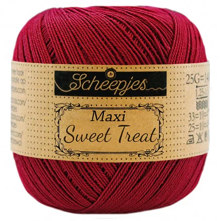 Scheepjes Maxi Sweet Treat Garn Unicolor 517 Ruby Beställ idag