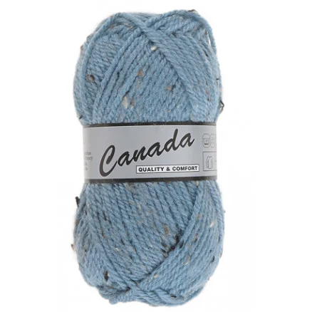 Lammy Canada Garn Mix 462 Ljusblå/Grå/Brun Fynd