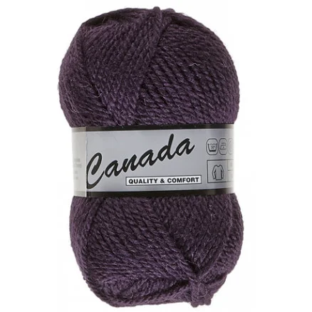 Sista chansen Lammy Canada Garn Unicolor 084 Mörklila