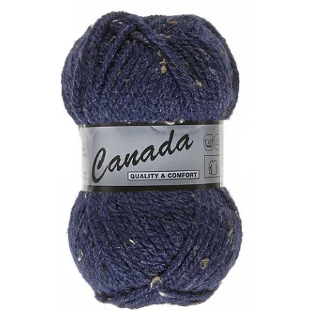 Erbjudandepris Lammy Canada Garn Mix 460 Mörkblå/Brun/Svart
