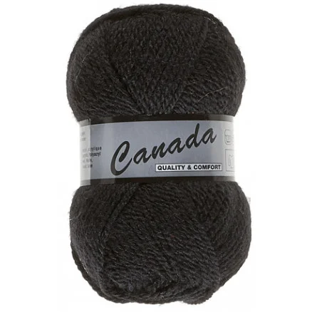 Rabatter Lammy Canada Garn Unicolor 001 Svart