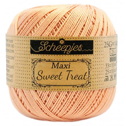 Beställ idag Scheepjes Maxi Sweet Treat Garn Unicolor 414 Salmon