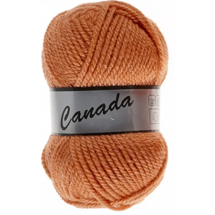 Lammy Canada Garn Unicolor 124 Ljus Orange Snabb leverans