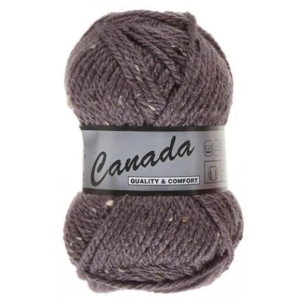 Fynd Lammy Canada Garn Mix 470 Mörklila/Natur/Brun