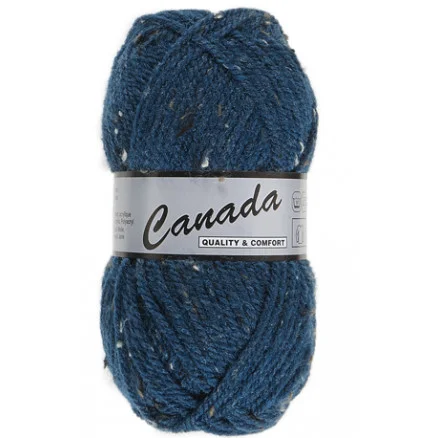 Sista chansen Lammy Canada Garn Mix 464 Petrolblå/Natur/Brun