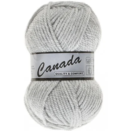 Bästa pris Lammy Canada Garn Unicolor 003 Pärlgrå