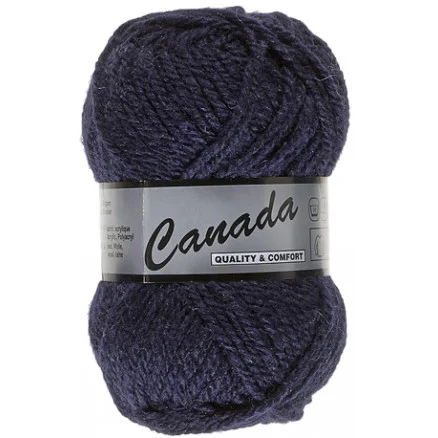 Lammy Canada Garn Unicolor 890 Marinblå Kundfavorit