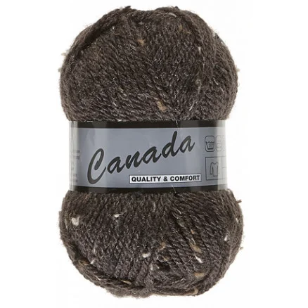 Lammy Canada Garn Mix 430 Mörkbrun/Beige/Brun Premium