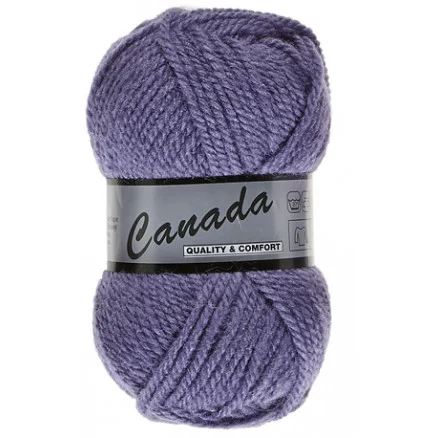 Snabb leverans Lammy Canada Garn Unicolor 722 Lila