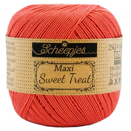 Scheepjes Maxi Sweet Treat Garn Unicolor 252 Water Melon Premium